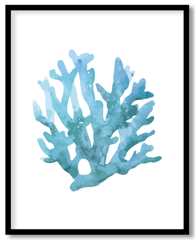 Light blue sponge coral #10