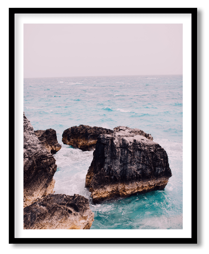 Rocky mountain beach