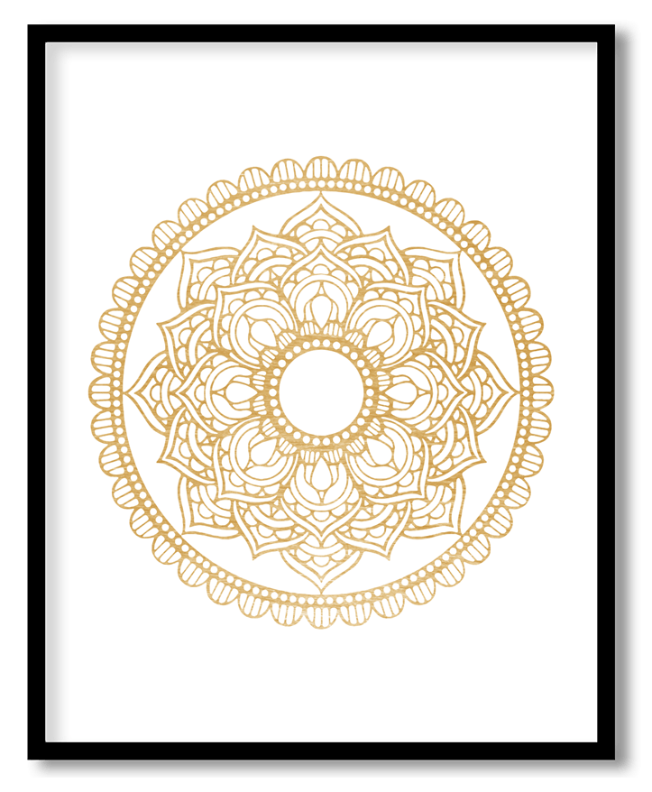 Golden mandala #22
