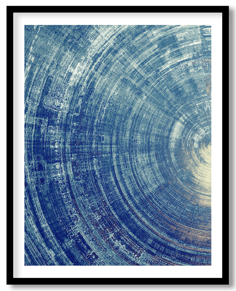 Blue circle abstract