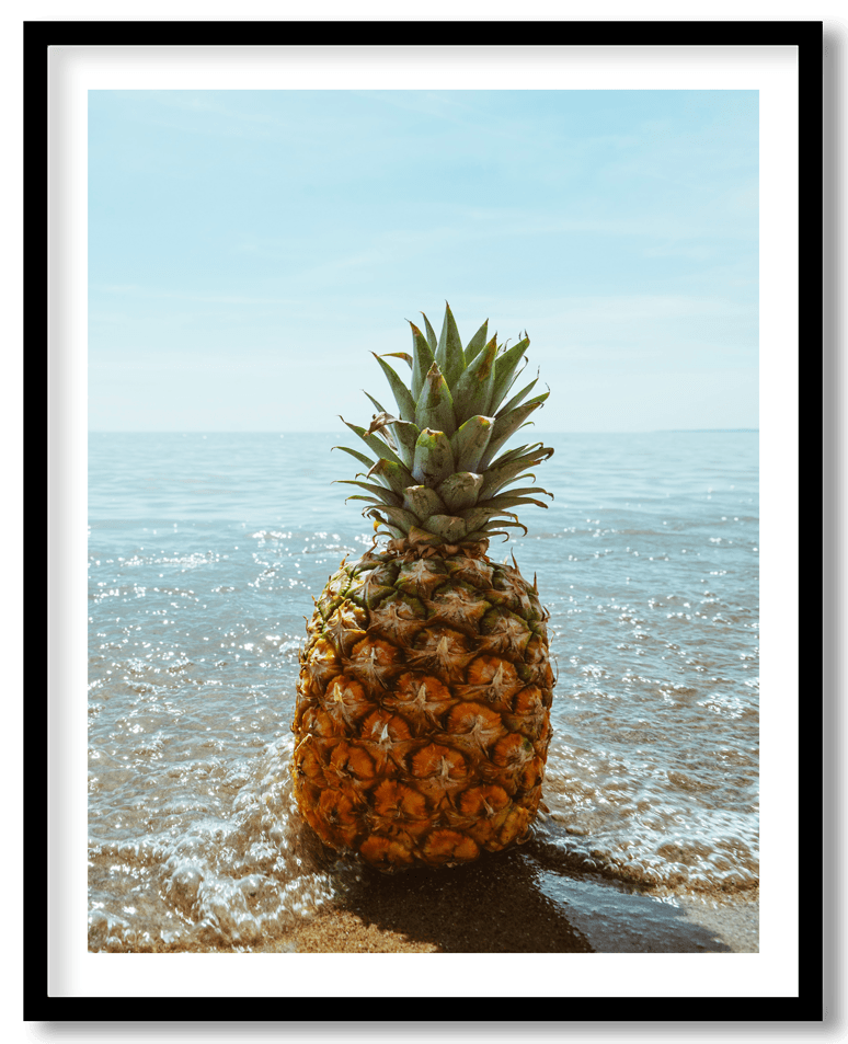 Pineapple on beach