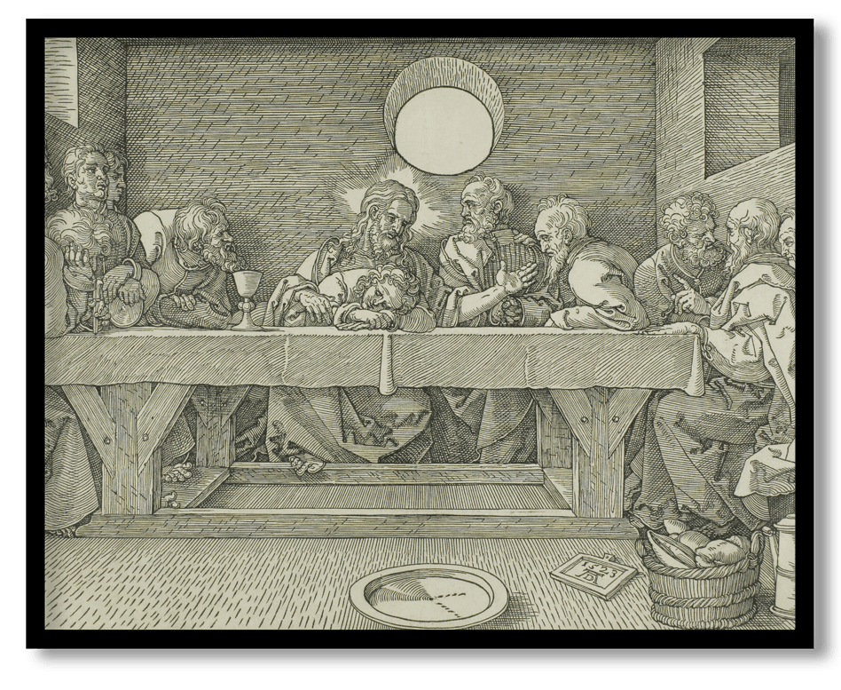 The last supper by Albrecht Durer Lb (1523)