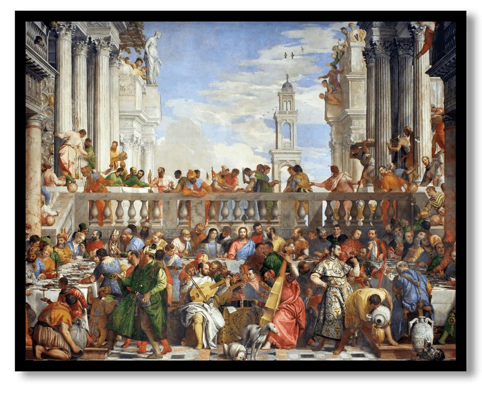 The wedding at cana by Paolo Veronese (1563)