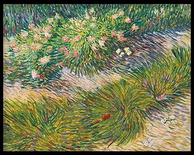Grass and Butterflies by Vincent Van Gogh (1887)