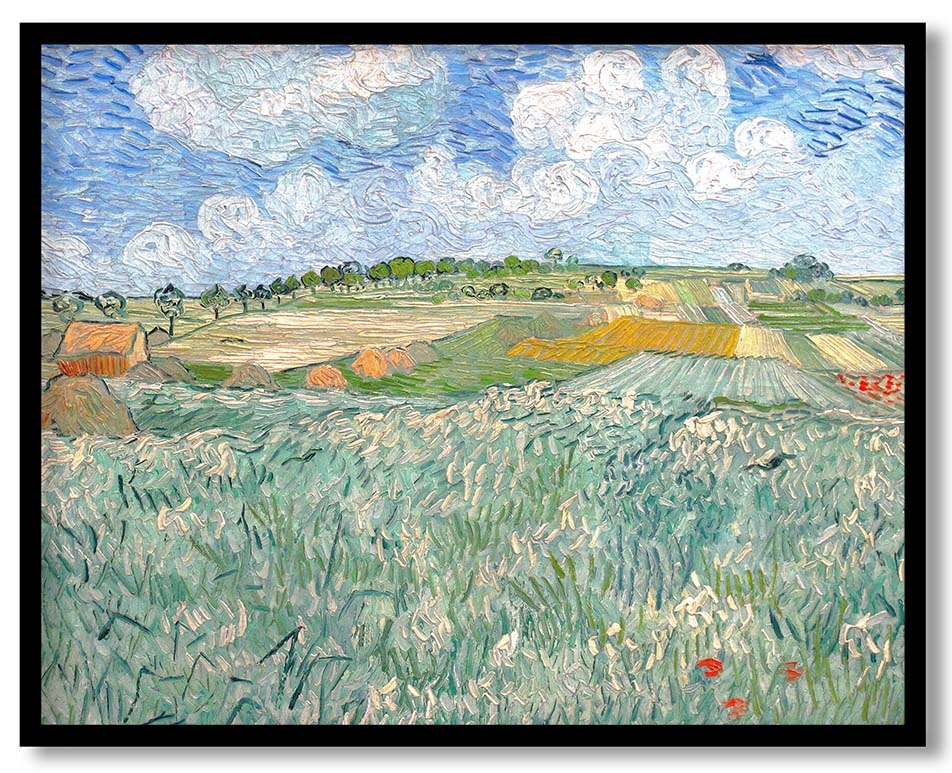Plain near Auvers (Ebene bei Auvers) by Vincent Van Gogh (1890)