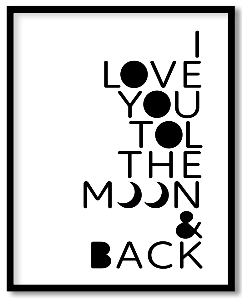 I love you to the moon