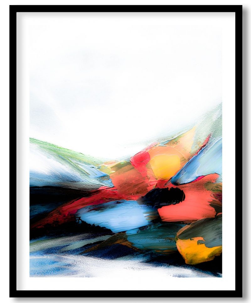 Colorful modern contemporary abstract painting