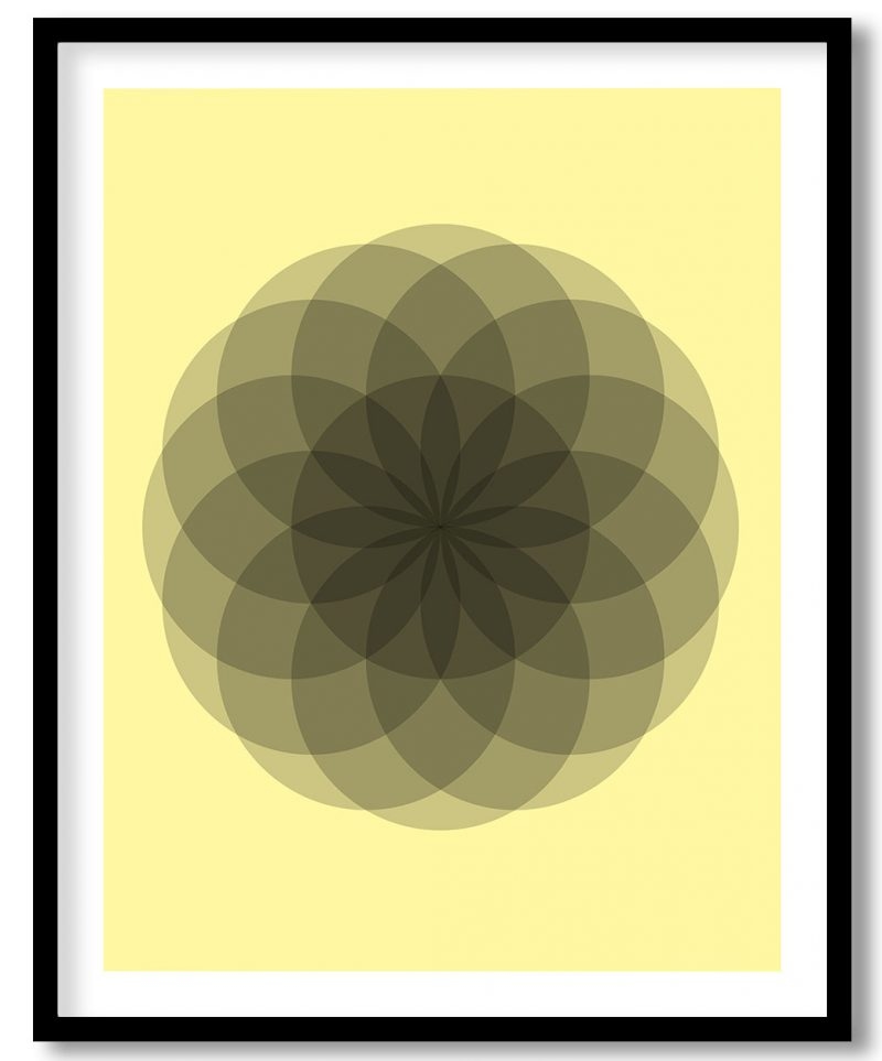 Abstract spiral geometrical circle