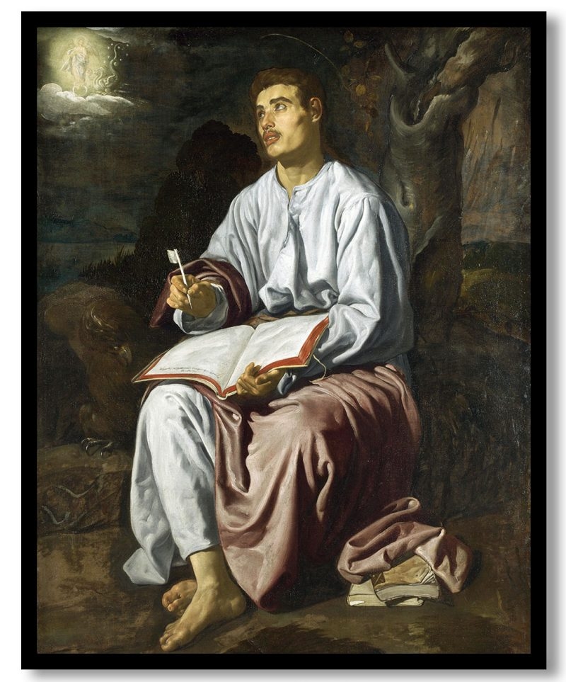 St john on patmos by Diego Velazquez (1619)