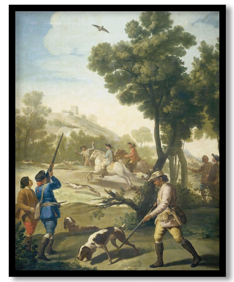 Hunting party by Francisco Goya (1775)