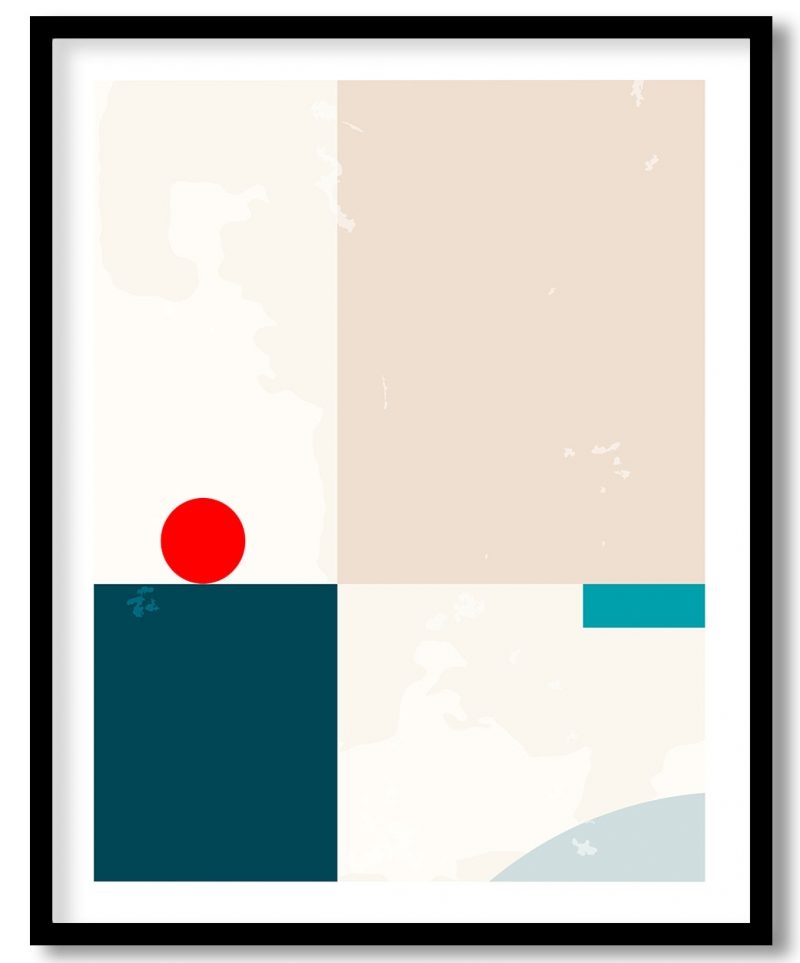 Abstract geometric mid century art #242