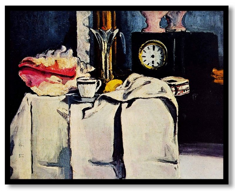 The black marble clock by Paul Cezanne (1869-71)