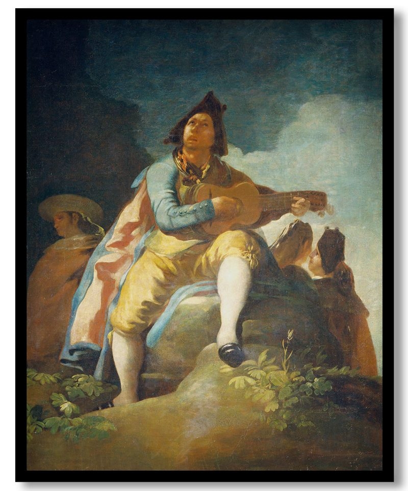 Majo with a guitar by Francisco Goya (1779)