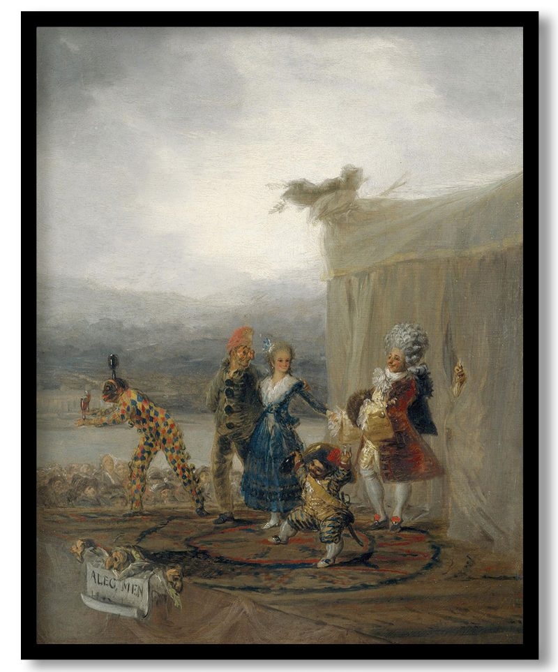 Strolling players by Francisco Goya (1793)
