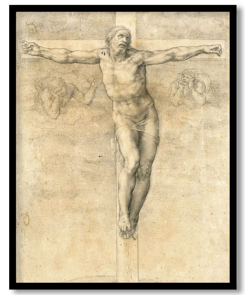 Crucified christ by Michelangelo (1541)