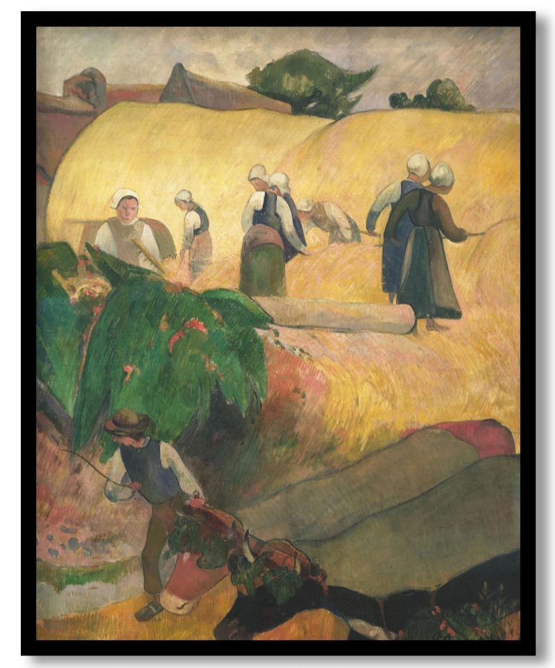 The haystacks by Paul Gauguin (1889)