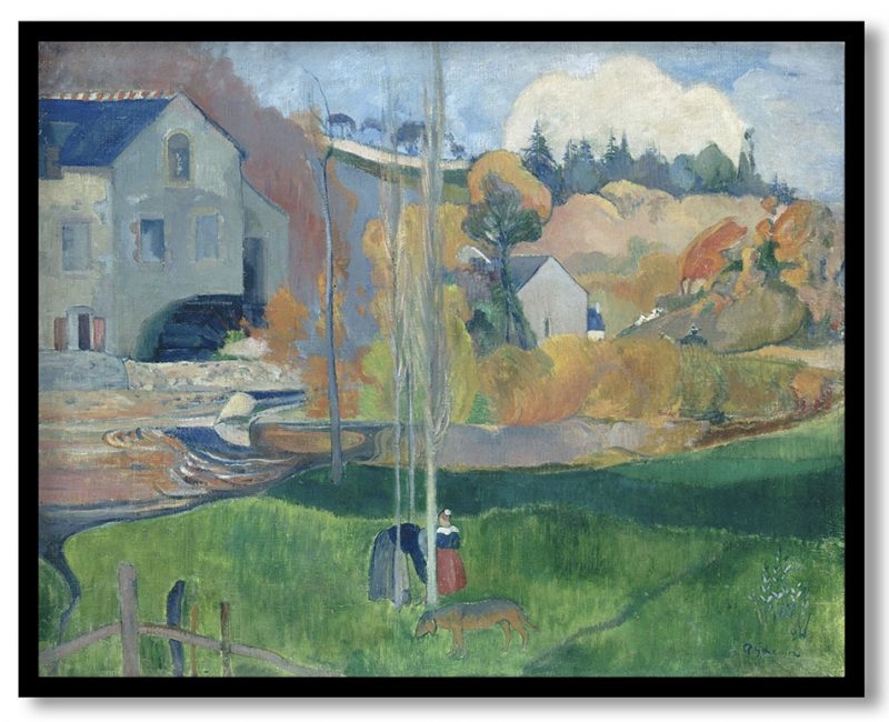 Landscape in brittany by Paul Gauguin (1894)