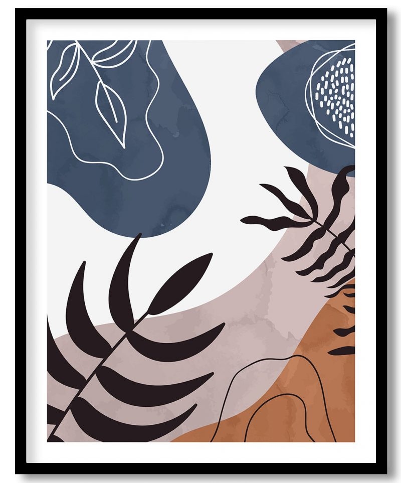 Abstract watercolor foliage botanical #259