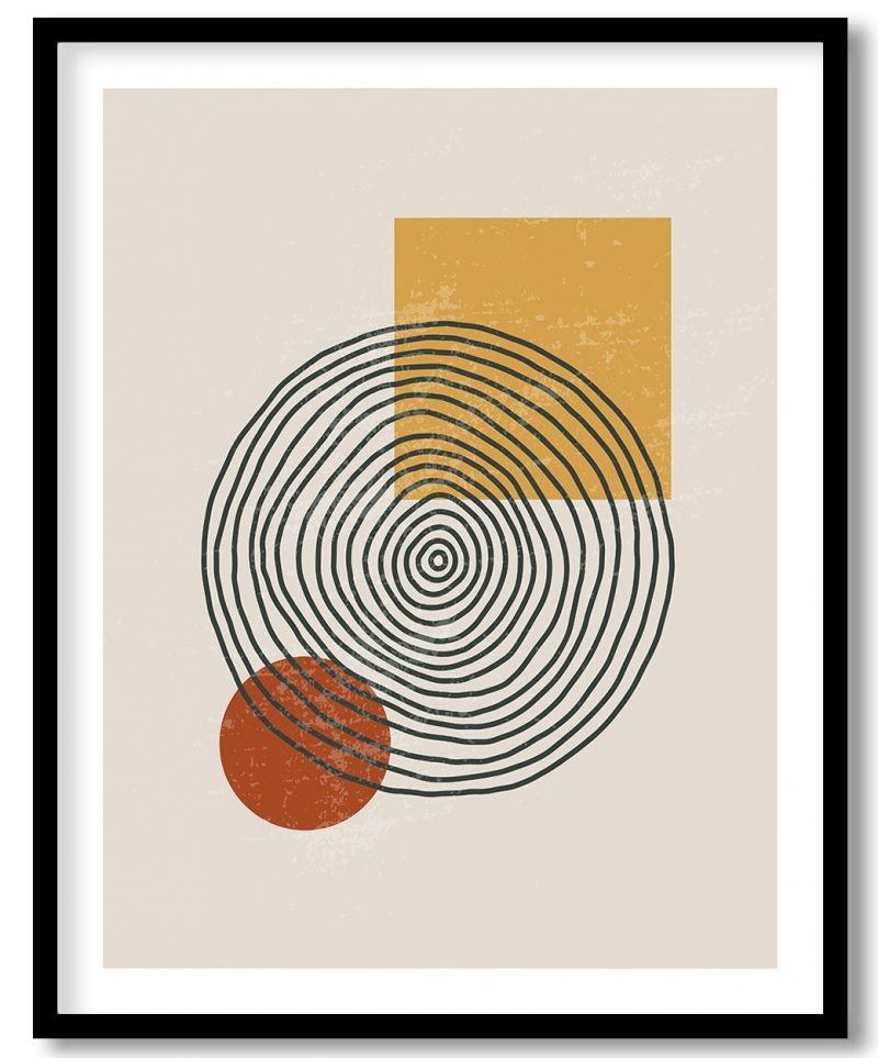 Trendy creative abstract geometric shapes art #71