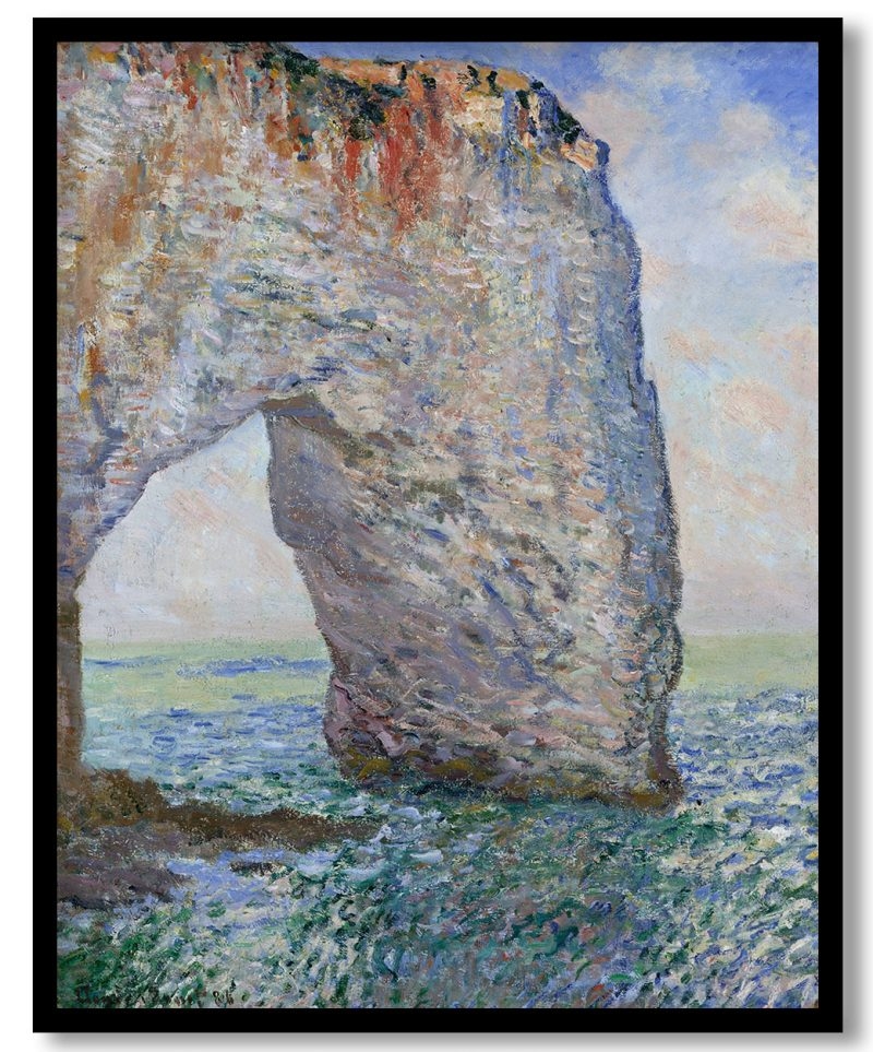 The manneporte near etretat by Claude Monet (1886)