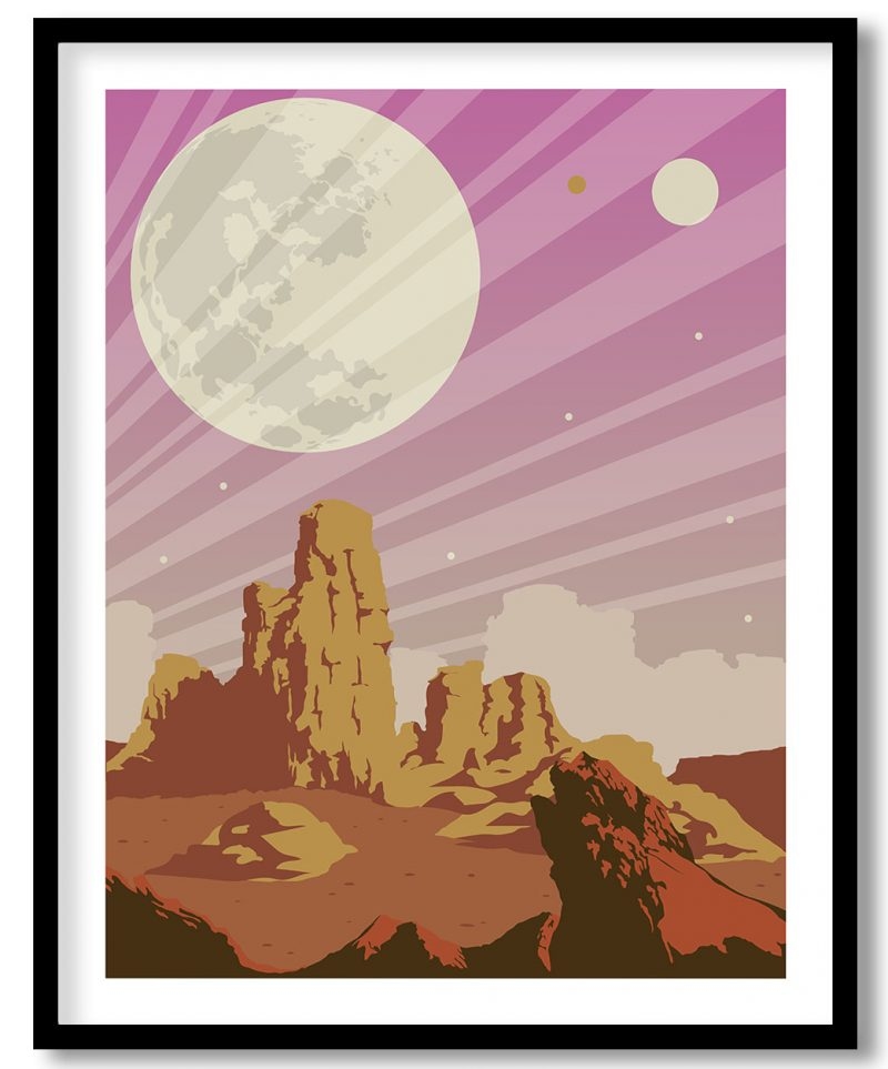 Alien planet extraterrestrial landscape #513