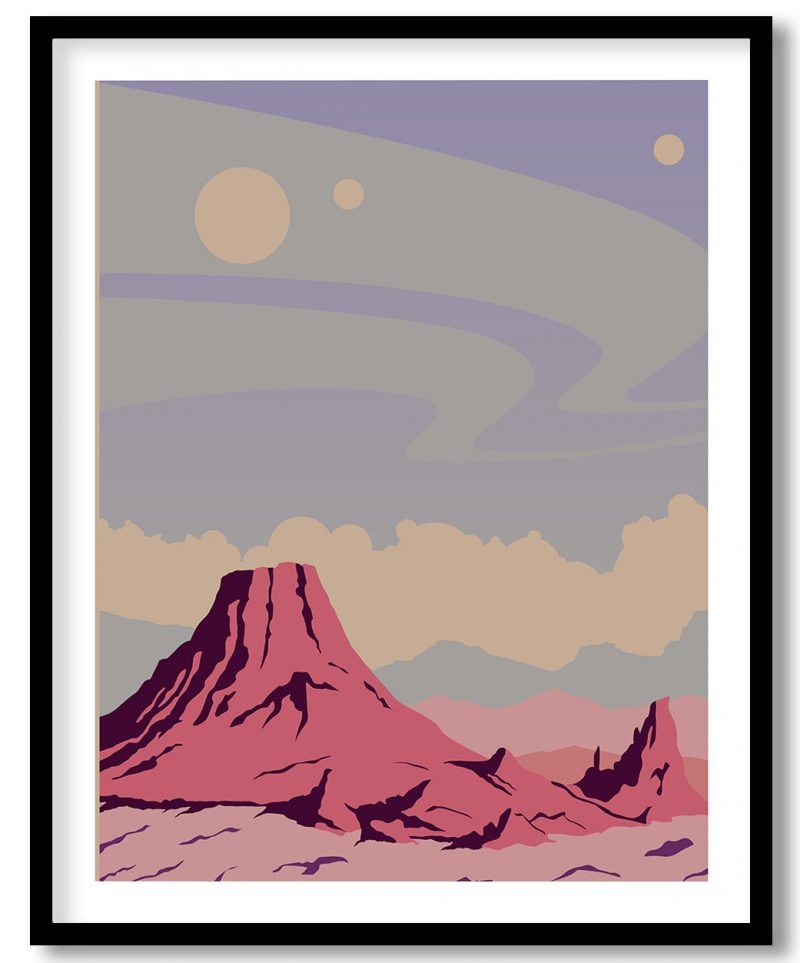 Alien planet extraterrestrial landscape #514