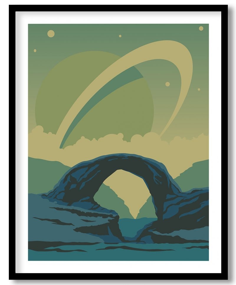 Alien planet extraterrestrial landscape #515