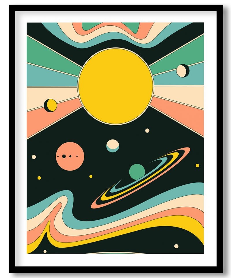 Abstract psychedelic space art #428