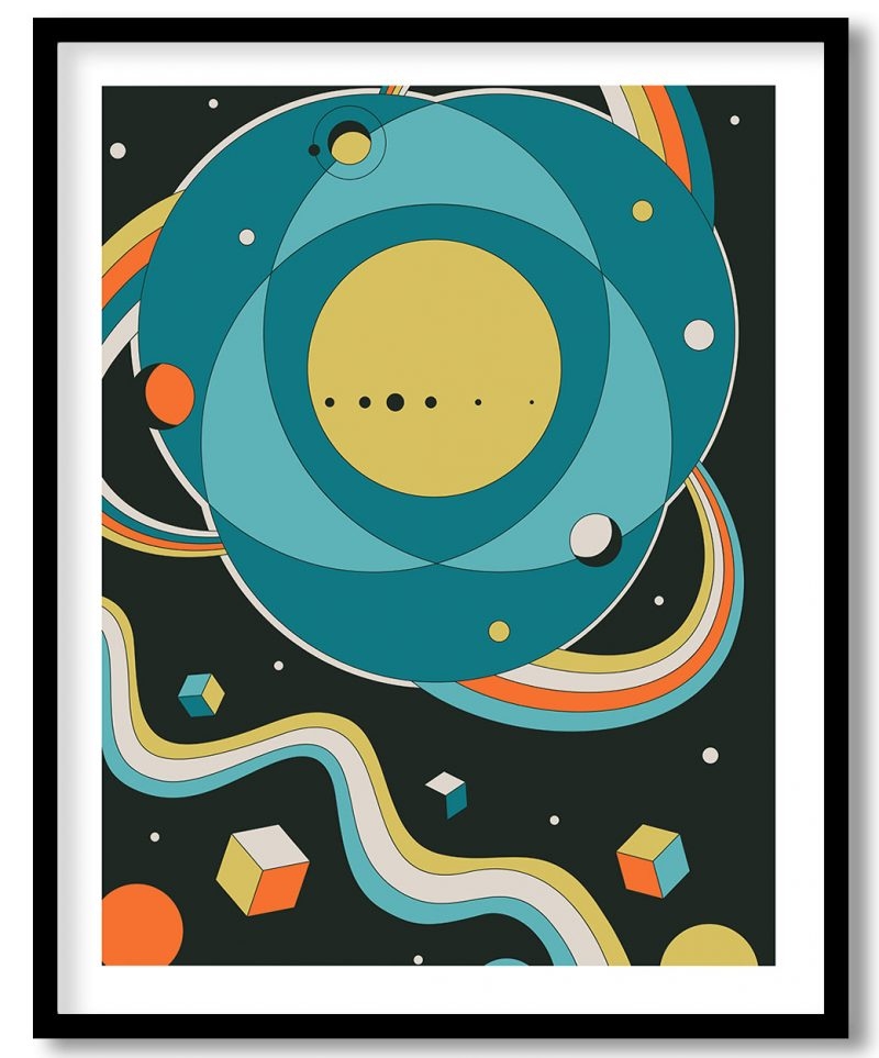 Abstract psychedelic space art #429