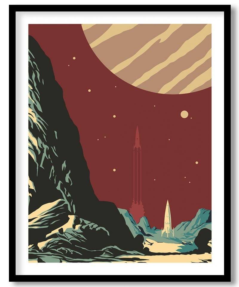 Retro future space journeys poster #127