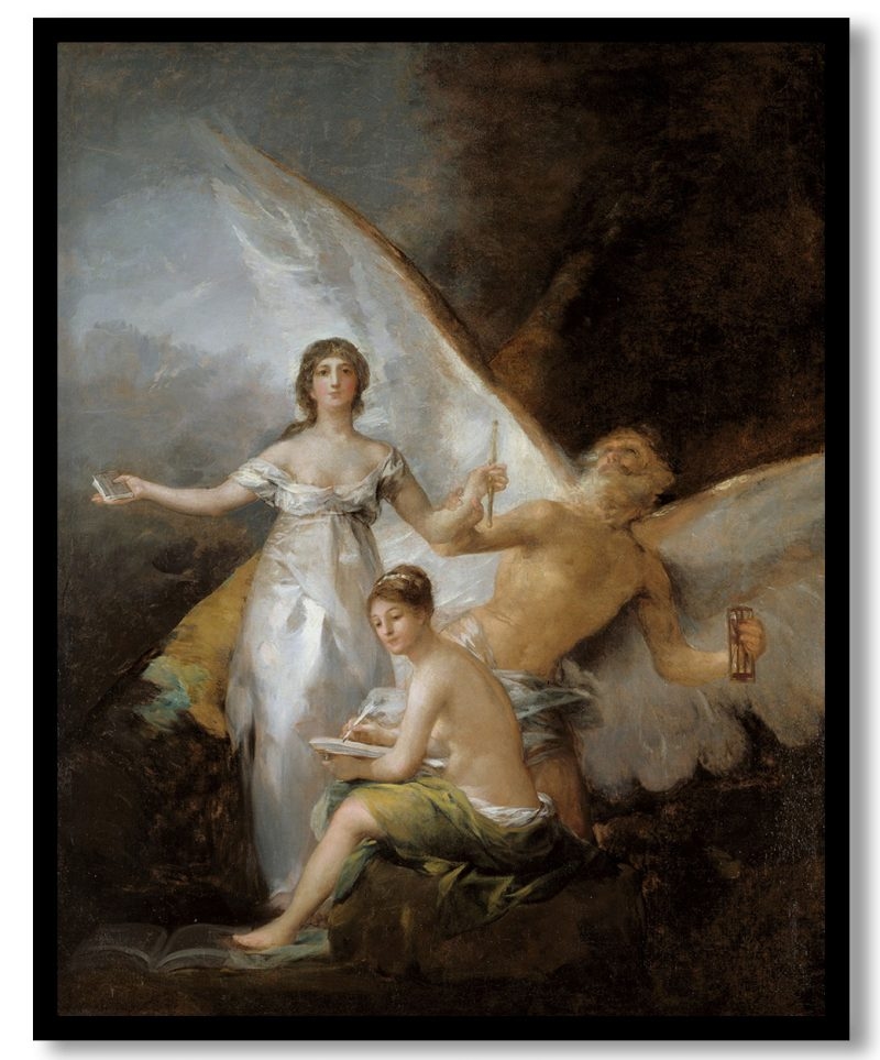 Truth time and history by Francisco Goya (1800)