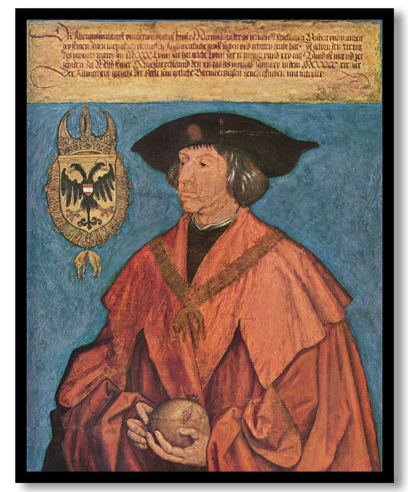 Emperor maximilian II by Albrecht Durer (1519)