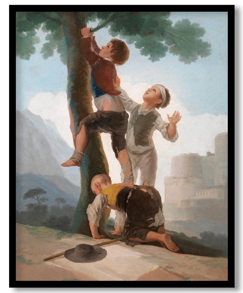 Boys climbing a tree by Francisco Goya (1791 92)