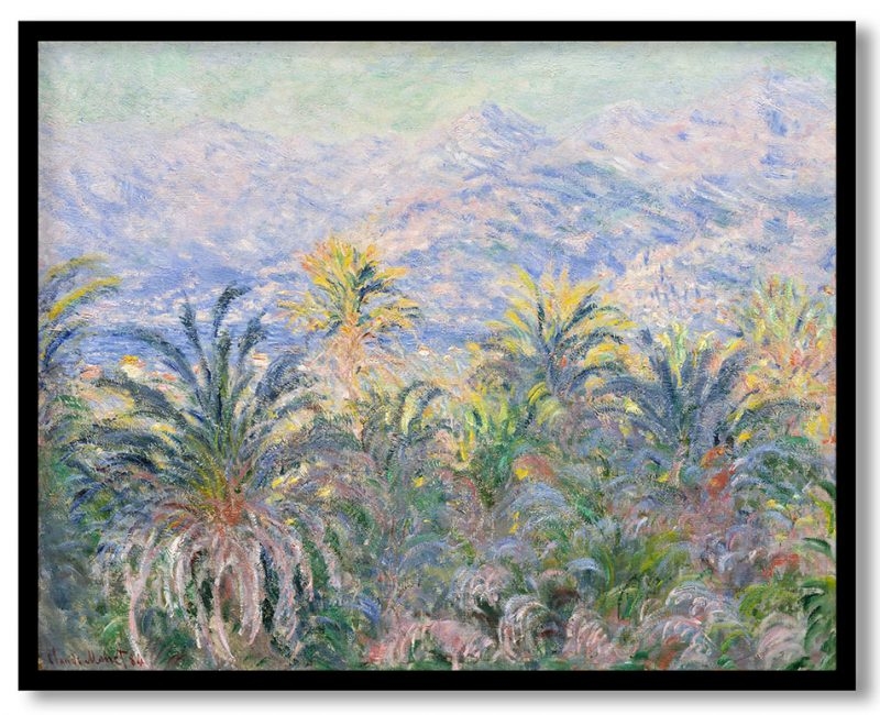 Palm trees at bordighera by Claude Monet (1884)