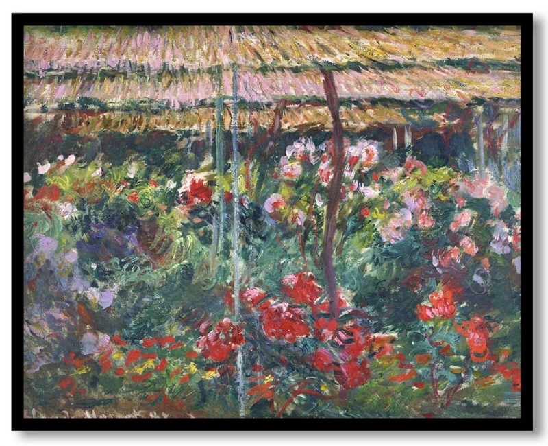 Peony garden by Claude Monet (1887)
