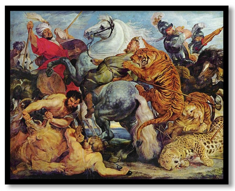 The tiger hunt by Peter Paul Rubens (1615-16)