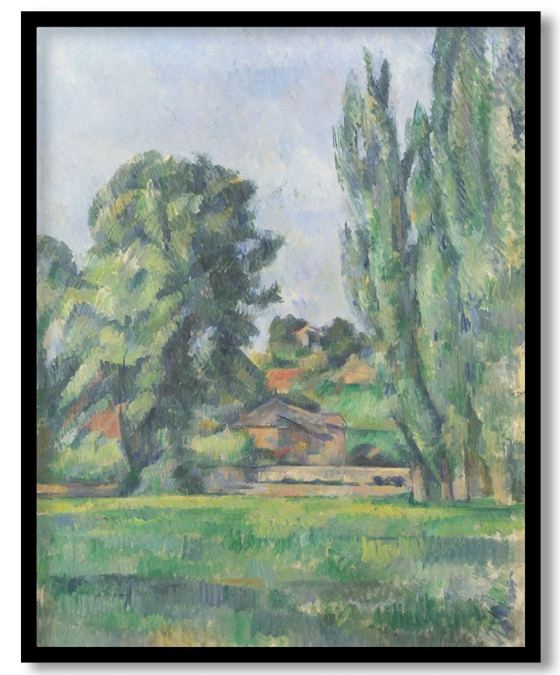 Landscape with poplars by Paul Cezanne (1885 87)