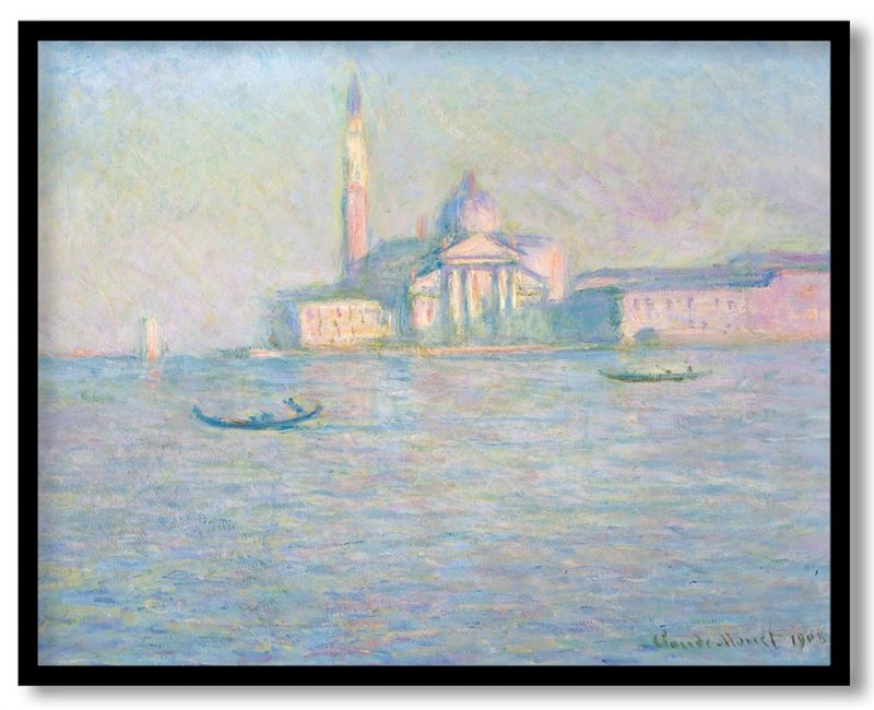 San giorgio maggiore by Claude Monet (1908)
