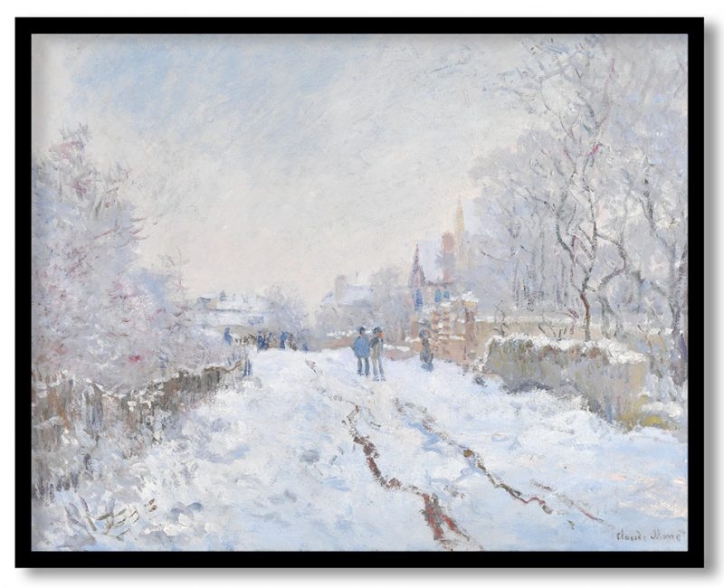 Snow at argenteuil by Claude Monet (1875)
