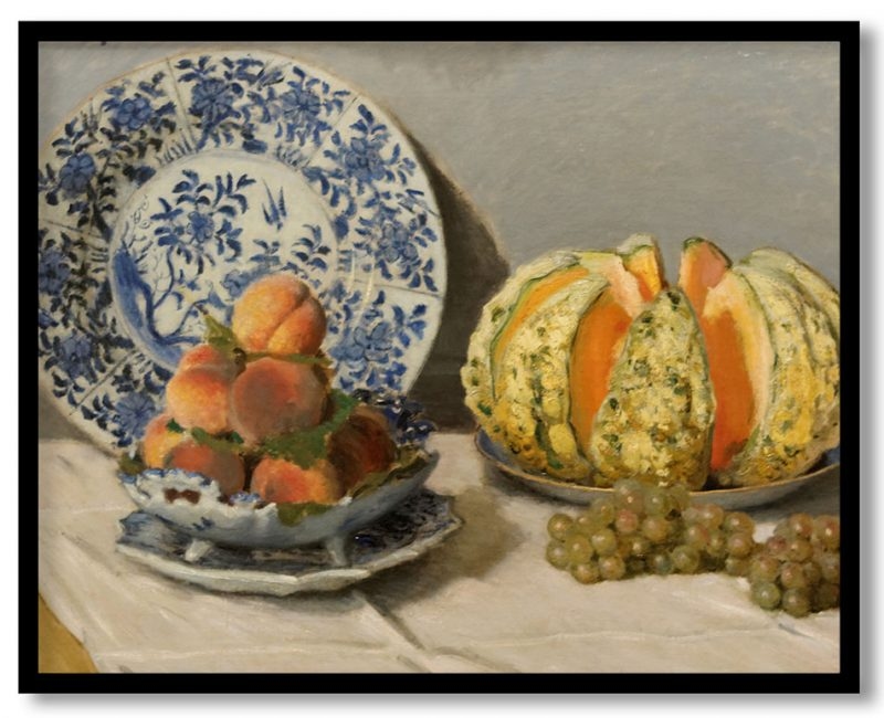 Still life with melon by Claude Monet (1872)