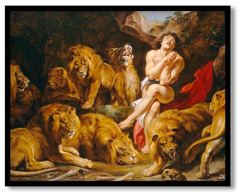 Daniel in the lions den by Peter Paul Rubens (1614-16)