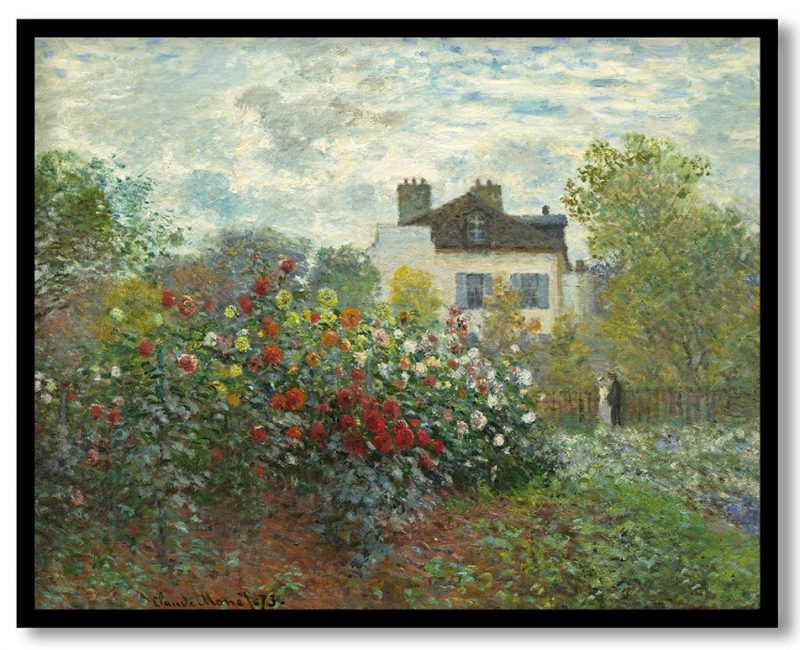 The garden at argenteuil by Claude Monet (1873)
