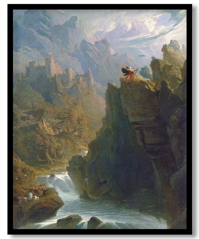The bard by John Martin (1817)