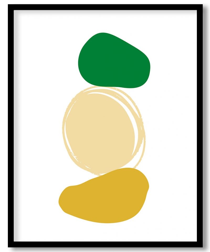 Abstract rock figures balance