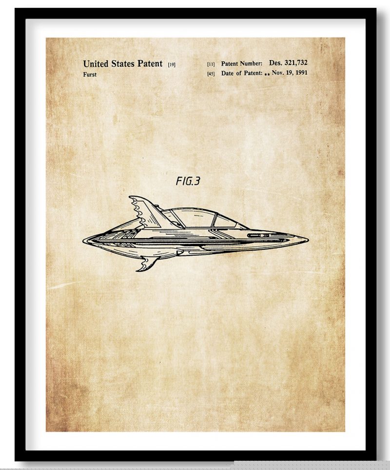 Batman aerial toy side elevational view 1991 vintage