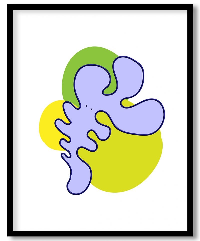 Abstract minimalistic prismatic geometrical shape #56