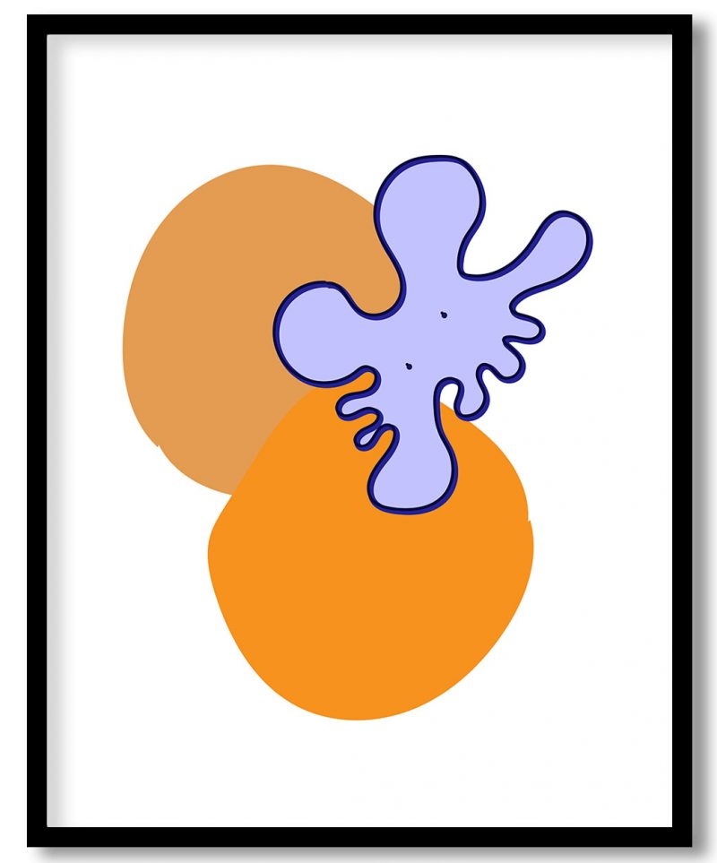 Abstract minimalistic prismatic geometrical shape #57