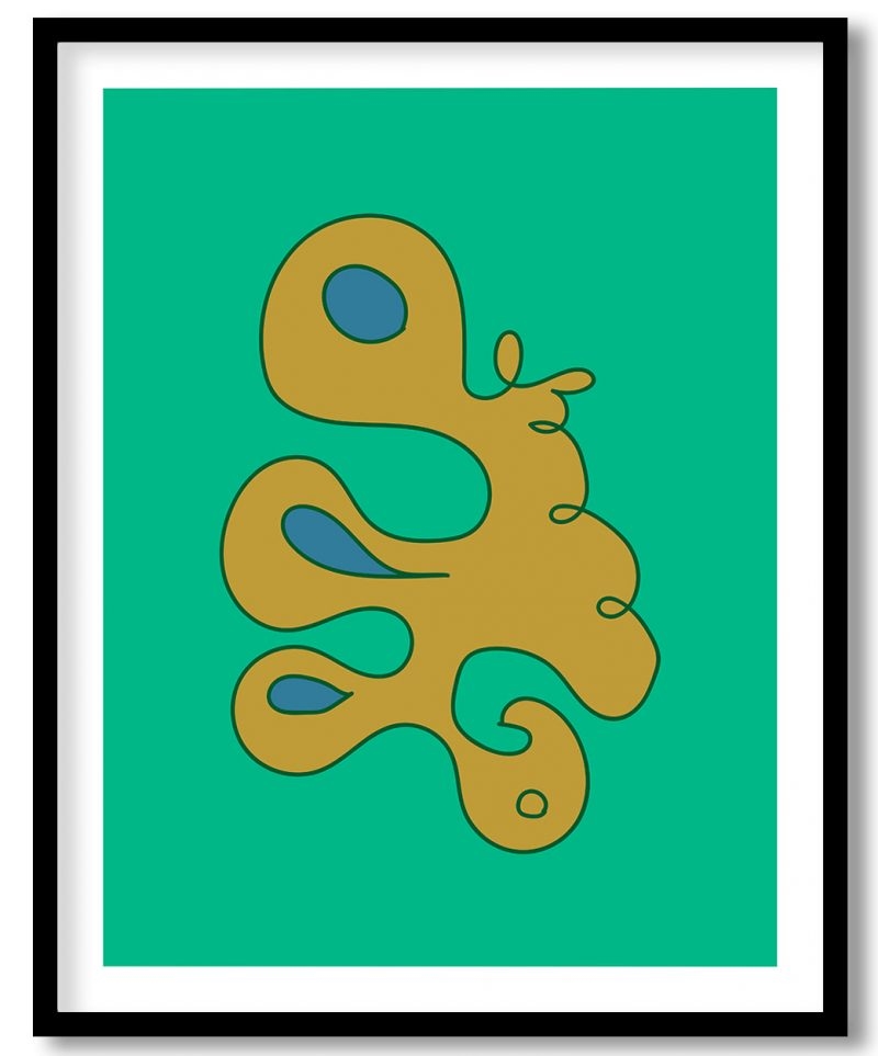 Abstract minimalistic prismatic geometrical shape #58