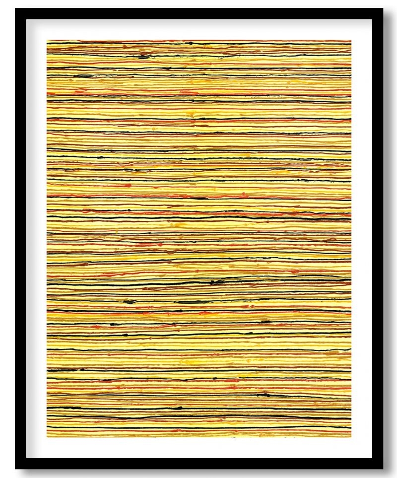 Abstract gold thread surge