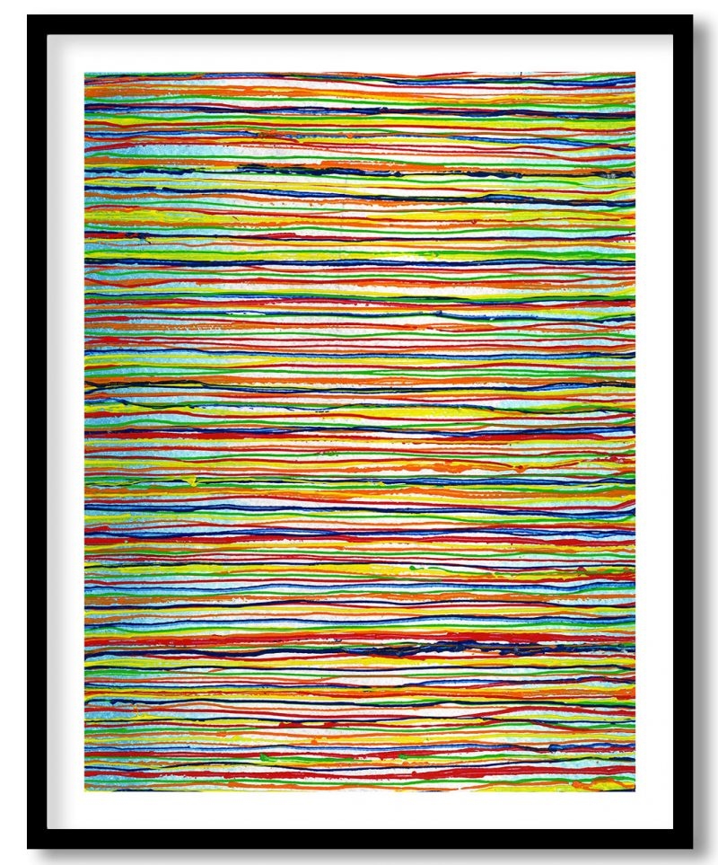 Colorful surge threads abstract